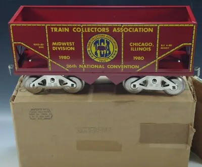 McCOY'S TRAIN 1980 ILLINOIS 26th TCA CONVENTION HOPPER CAR STANDARD GAUGE NIB • $126.43