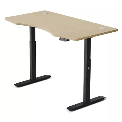 $709 • Buy Lifespan ErgoDesk Automatic Standing Desk 1500mm (Oak) + Cable Management Tray