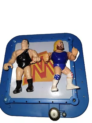 WWE WWF Hasbro Hacksaw Jim Duggan Series 9 Vs Andre The Giant  • $39.39