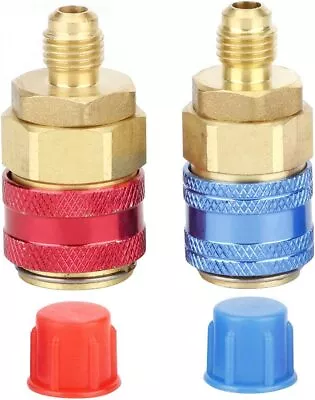 A/C R134a Quick Coupler Adapter Car High & Low Side HVAC SAE Male Flare Fitting • $10.99