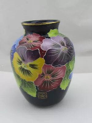 J McCall 2004 Blue Sky Icing On The Cake Collection 6  Pansy Vase • $24.99