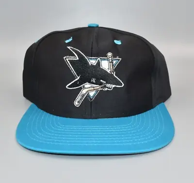San Jose Sharks Vintage Competitor Logo 7 Snapback Cap Hat - NWT • $39.95