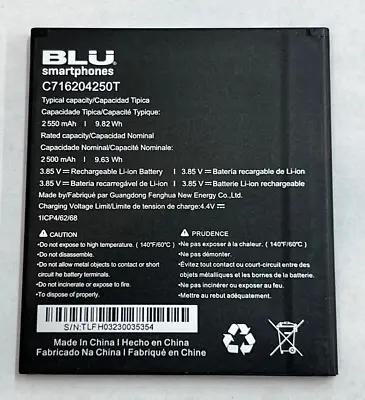 OEM BLU STUDIO MINI 2023 ST1020T REPLACEMENT BATTERY C716204250T 2550mAh 9.82Wh • $8.52