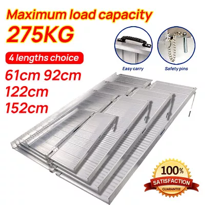 4 Size Aluminium Ramp Folding Loading Access Portable Wheelchair Scooter Van • $207