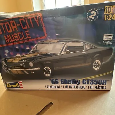 Revell 1966 Shelby Mustang Motor City Muscle '66 GT 350H Plastic Model Kit 1/24 • $18