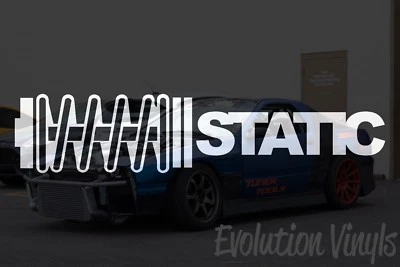 $1.99 • Buy Static Sticker Decal V1 - JDM Lowered Static Stance Low Drift Slammed Turbo NOS