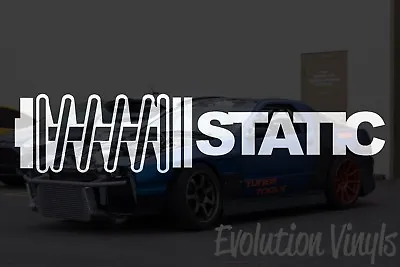 Static Sticker Decal V1 - JDM Lowered Static Stance Low Drift Slammed Turbo NOS • $6.99