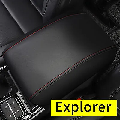 $17.39 • Buy Car Center Console Lid Leather Armrest Cover Pad FIt For 2020-2021 Ford Explorer