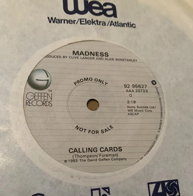£24.50 • Buy MADNESS : Superb Candian It Must Be Love 7” Vinyl Promo Canada, Suggs