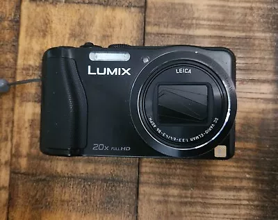 Panasonic Lumix DMCZS25 Leica Video Photo Black Compact 16MP Digital Camera 20x • $60