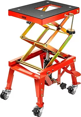 350 Lbs Heavy Duty Hydraulic Motorcycle Lift Jack Table With 4 Wheels • $170