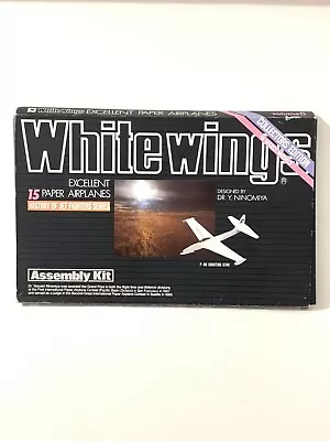 VTG White Wings 1992 Assembly Collectors Edition Paper Airplane Kit Ninomiya • $32