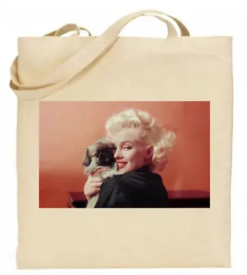 Shopper Tote Bag Cotton Canvas Cool Icon Stars Marilyn Monroe Ideal Gift Present • £7.99