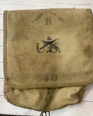 Antique WW1 World War One US Military Infantry Bag Back Pack • $48.95