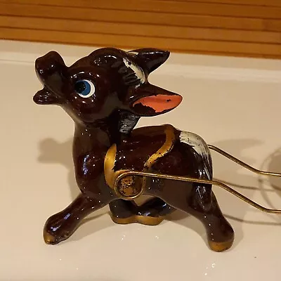 Vintage Tilso Japan Ceramic Donkey With Wire Cart And Fruit • $19.99