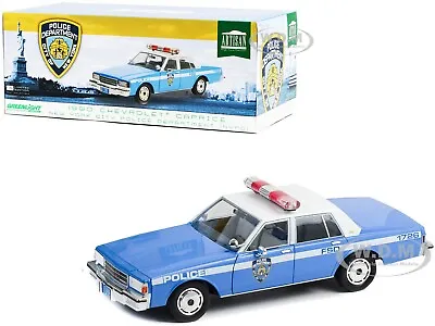 1990 Chevrolet Caprice Police Blue & White Nypd 1/18 Diecast Greenlight 19106 • $73.99