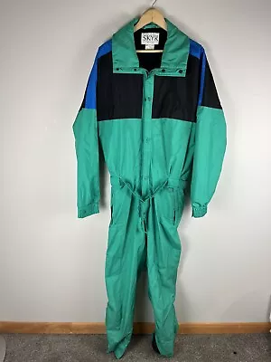 VTG 70s 80s SKYR Gore Tex Ski Suit One Piece Snowsuit Shell Snow Mens L Large • $130