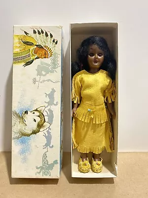 Vintage Indian Doll In Box. Dress Made From Seal Skin • $19.99