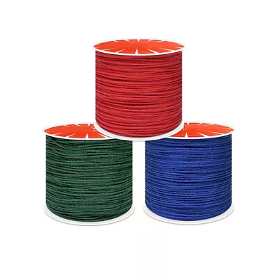£2.63 • Buy 0.8mm Cord Thread Bracelet Braided String DIY Tassels Beading For Macrame Rope