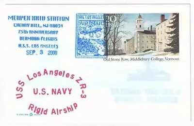 US Navy Airship USS LOS ANGELES ZR-3 Bermuda Flight Naval Cover C4845 • $3.50