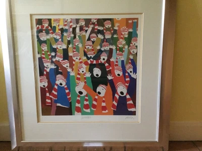£275 • Buy Mackenzie Thorpe ‘Goaaaal’ Signed Ltd Edition Giclee Framed Print 12/495