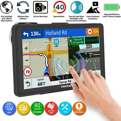 Car Truck GPS Navigation 7 In Touch Screen Lifetime Maps Spoken Direction Navpal • $51.58