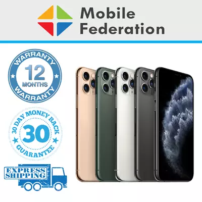 Apple IPhone 11 11 Pro 11 Pro Max 64GB 128GB 256GB Unlocked [Au Stock] Used • $379