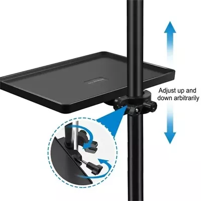 Microphone Stand Plastic Tray Mic Stand Clamp-On Rack Tray Holder Stands Stage • £7.46