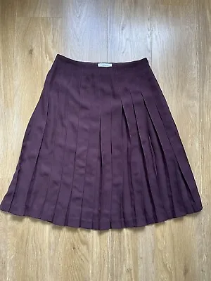 £25 • Buy Reiss Pleated Lined Skirt Size 12 Purple
