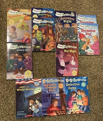 Lot Of 11 CALENDAR MYSTERIES A To Z Mysteries Books By Ron Roy • $11