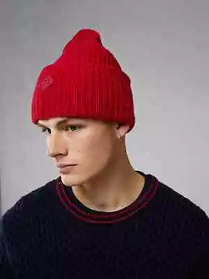 J. Lindeberg Men's Enso Beanie Skull Cap FMAC07255 G131 Cherry Red One Size NEW • $34.99