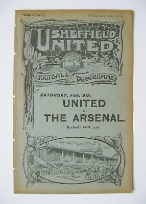 SHEFFIELD UNITED - ECKINGTON V WORKSOP TOWN Senior Cup Semi-Final 1923/1924  • £43.74