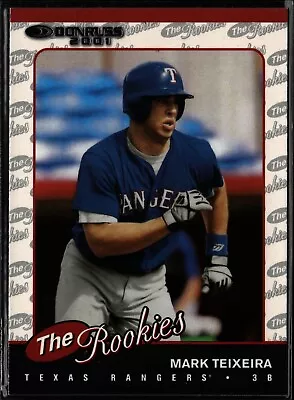 2001 Donruss The Rookies #R91 Mark Teixeira  Rangers • $1.99