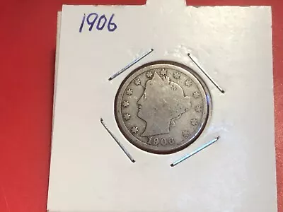 $3.50 • Buy 1906   US   Liberty Head   Nickel.    117  Year Old Coin.