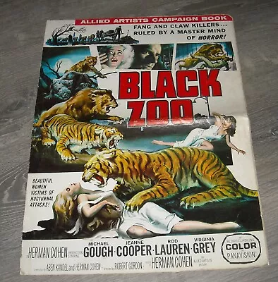 The BLACK ZOO PROMO HORROR MOVIE PRESSBOOK 1963 MICHAEL GOUGH JEANNE COOPER • $9.99