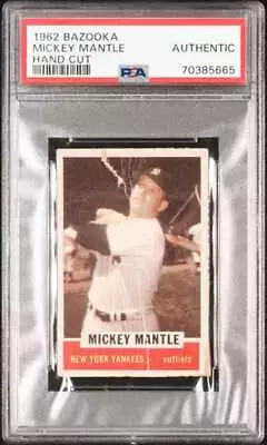 1962 Bazooka #23 Mickey Mantle PSA 0 Auth Yankees  (5665) • $610