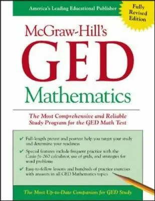 McGraw-Hill's GED Mathematics: The Most Comprehensive And Reliable Study... • $8.99