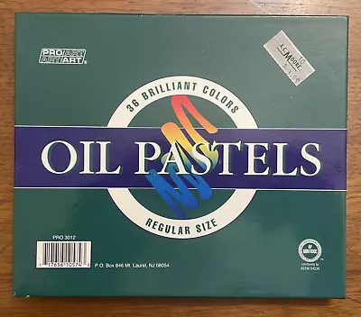 Vintage Pro Art Oil Pastels 3012 36 Colors Regular Size Original Box • $5.99