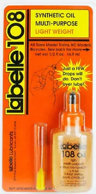 Labelle 108 LIGHT Synthetic Multi-Purpose OIL HO N Z Scales RC     MODELRRSUPPLY • $13.69