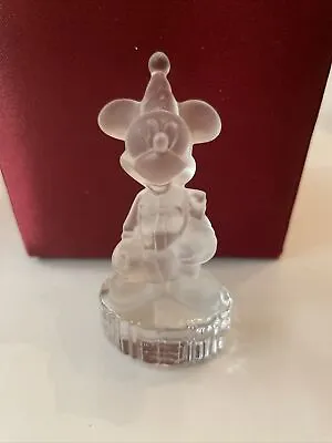 Goebel Germany Disney Mickey Mouse With Presents & Hat Crystal Figurine B-Day • $15.30