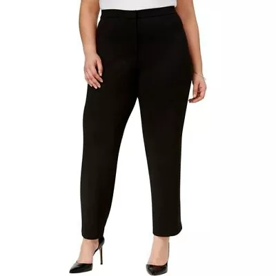 Alfani Plus Size Dress-Casual Curvy-Fit Culotte Pants 14W Deep Black #1523 • $12