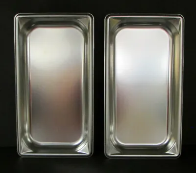 Lot Of 2 Vollrath Super Pan #30312 Third Size 1.3 Quarts Stainless Steel New • $24.95