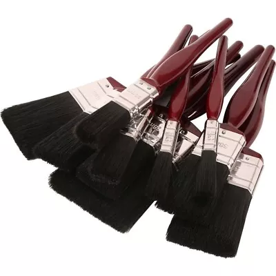 New Set Of 10 Paint Brush Set Painting Decorating Brushes Tool Handle Bristles • £5.99