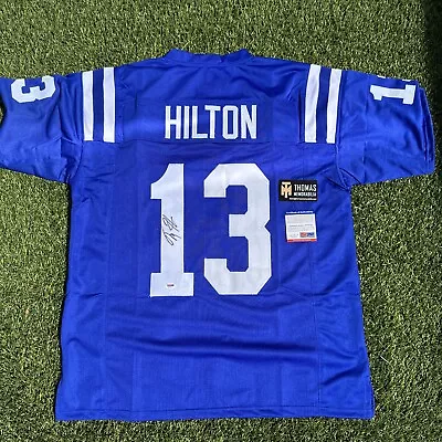 T.Y. Hilton Indianapolis Colts Autographed Custom Jersey (PSA/DNA) • $75