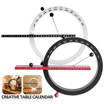 Creative Magnetic Ball Clock Perpetual Wall Calendar Home Decor Bedroom Ornament • $39.90