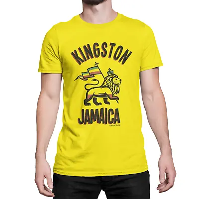£10.45 • Buy Kingston JAMAICA Mens ORGANIC Cotton T-Shirt Retro Birthday Gift Present Eco