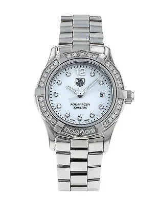 Tag Heuer Aquaracer WAF1416.BA0824 Steel Diamond Dial 27mm Watch • £1950