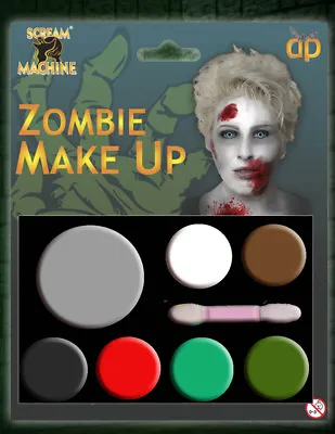 Halloween Make Up Face Paint Multi Pallet Kit Witch Zombie Fancy Dress Party • £4.39