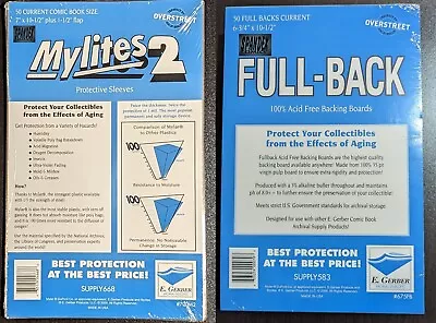 $50.99 • Buy 50 E. Gerber Mylites 2 & Full Backs  - Current Age Comics 700M2 675FB 35PT
