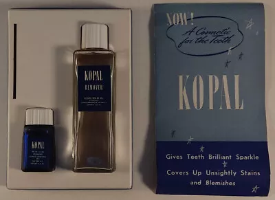 G Fox & Company Hartford CT KOPAL Cosmetic For The Teeth Kit Ca 1950s • $14.99